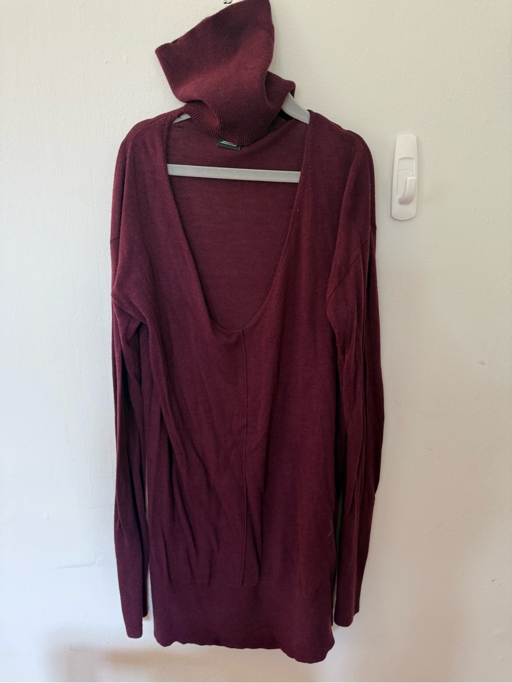 Women’s Deep Burgundy Turtleneck Sweater